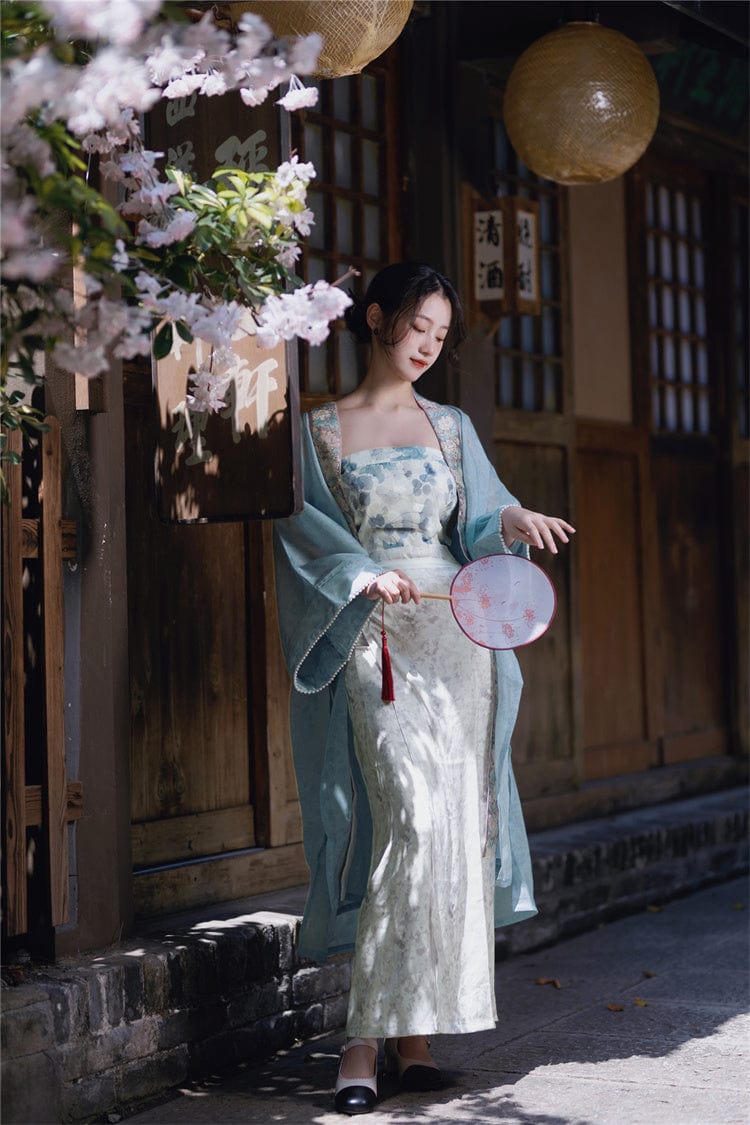 雪衣阁 SheyGo 女装 【云水釉】宋制长干寺褙子抹胸旋裙春夏汉服女